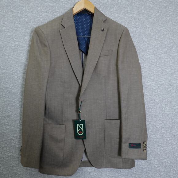 Ted Baker No Ordinary Joe Men’s Blazer 40R Tan Wool Linen- Joy SPJ - Picture 1 of 13